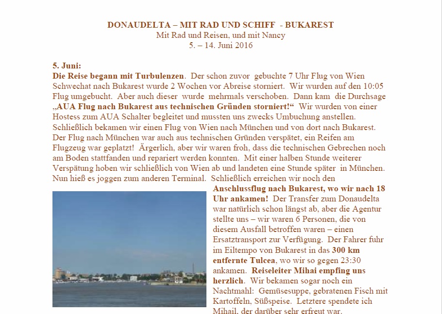 Mit Rad und Schiff im Donaudelta