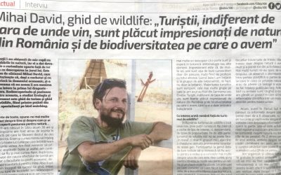 Naturführer sein – kurzes Interview in der lokalen Presse.